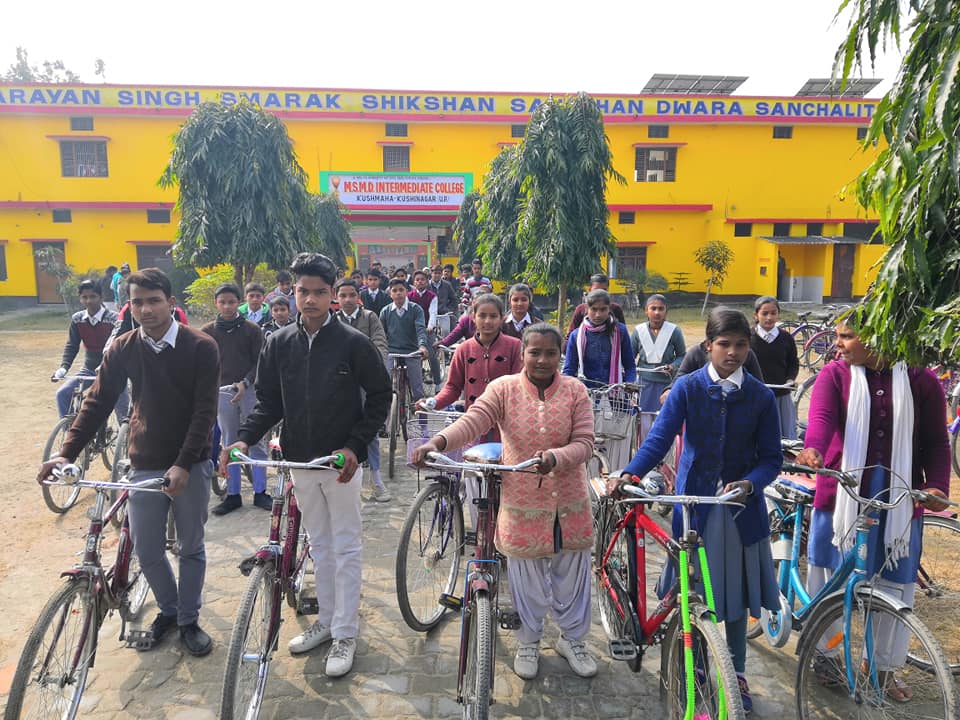 Students and school campus activity